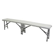Banc pliant d'extérieur Nîmes en polypropylène  coloris blanc_1