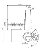 Ventilateur radial moyenne pression RD 84 ATEX - Elektror - jusqu'à 90 m³/min et 6.800 Pa - zones 1, 2 et 22_1