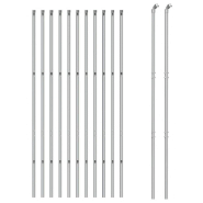 Vidaxl clôture à mailles losangées argenté 1,6x25 m 154012_1