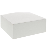Boîte pâtissière en carton blanc - 20x20x8cm - paquet de 50 - grammage 250g_1