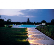 Borne lumineuse Antibes IP55 - E27 60W - finition Piedra Leccese - CRISTHER_1