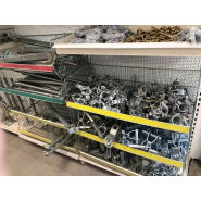 Eléments d'échafaudages façadier : plancher bois à trappes, garde corps, lisse_1