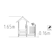 Maisonnette de jeu Unimini Idolte réf-8047662 - Hags - Pour enfants de 1 à 5 ans - Dimensions compactes et montage en 14 heures_1