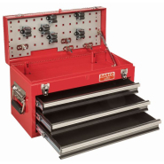 Caisse à outils métallique usage intensif - 3 tiroirs, 310 mm x 455 mm x 192 mm - 1484THD3RB_1