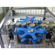 Convergeur alterné, équilibré, à étoiles motorisées pour des produits cylindriques_1