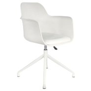 Fauteuil pivotant Chicago blanc 60cm_1