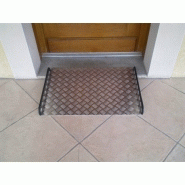 Rampe d'accès aluminium - 50 cm - Antidérapante avec rebords sécurisés - Charge max 250 kg_1