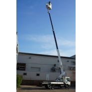 Nacelle élévatrice avec panier rotatif à 50º + 50º