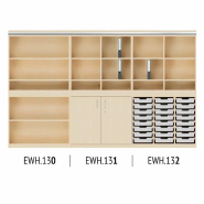 Armoire à étagères avec rail pour tableaux -  multifonctions et modulable - EWH.130_1