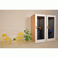 Cabine acoustique Camden Four - capacité 4 personnes - réduction acoustique 31dB - MDF et finition RAL au choix_1