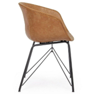 Chaise Warhol pu cuir vintage 59 x 54,5 x 80 cm_1