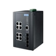 Switch industriel managé - 4 ports FO, 6 ports POE, 2 Mega POE 90W - Réf: EKI-7712G-4FMPI-AE_1