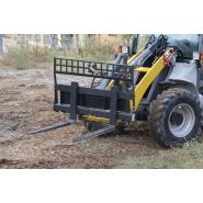 Fourches à palettes Cangini - capacité 1000 à 2500 kg pour skid loaders, chargeuses sur pneus, télescopiques et tractopelles_1