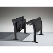 Siège d'amphithéâtre avec table modulable en rangée droite pour les universités, salles de formation - Q3000 - ATOMA_1