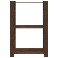 Vidaxl support de rangement à 3 niveaux marron 60x38x90 cm bois de pin 373398_1