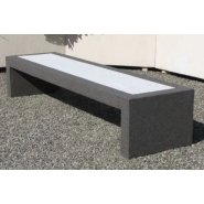 Banquette Sylvestre en béton armé - Longueur variable 1.5 à 2.2 m - Traitement hydrofuge et anti-taches_1