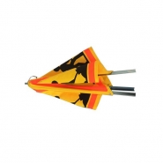 C2380048 - Tripode pliable de signalisation de chantier en acier avec panneaux en plastique_1