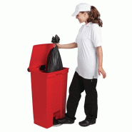 Conteneur à pédale rouge 87L | Rubbermaid - L629_1