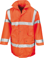 Parka de sécurité High Viz - Réf: R18 - Imperméable avec bandes réfléchissantes 3M Scotchlite_1