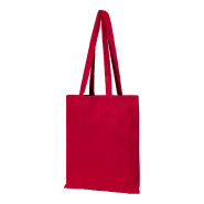 Tote bag coton coloré - anses longues - 180 g/m² - 70 gr - couleur rouge_1