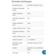 259070w - Armoire pour bouteilles de gaz LB 12 - Stockage sécurisé extérieur - 24 bouteilles de 11kg ou 12 bouteilles de 33kg_1