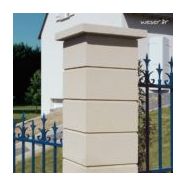 Couvre-poteau Weser teinté et hydrofugé dans la masse