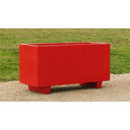 Jardinière en béton armé avec finition crépi sable - QUADRO - Options disponibles_1