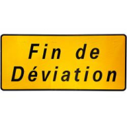 Panneau de voirie temporaire KD69b - Confirmation de déviation - gamme Innov - WP Signalisation_1