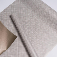Papier cadeau tartan réversible bronze nacré 0,70x50 m_1