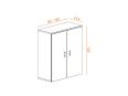 Armoire mi-haute portes battantes CASTA H120 - Deskissimo_1