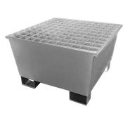 Bac de rétention conique en acier 1 fût avec une Capacité de rétention de 220 litres - BG1UC - DELAHAYE INDUSTRIES_1