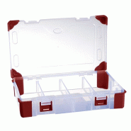 Boîte à compartiments et coins caoutchouc - Rouge / 240 x 170 x 60 mm_1