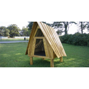 Maisonnette de jeu en robinier Sileth réf-8038414 - Hags - 2400x1950x2300 mm - tranche d'âge 3-12 ans_1