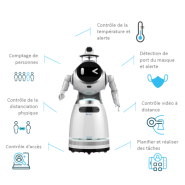 ROBOT DE SERVICE ACCUEIL CRUZR PRÉVENTION UBTECH ROBOTICS, HUMANOÏDE AUTONOME & INTELLIGENT AVEC CAMÉRA THERMIQUE + SOLUTION LOGICIELLE PARTENAIRE CLÉ EN MAIN_1