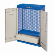 Armoire murale 2 portes - bleu - 900 mm x 250 mm x 602 mm - verrouillage sécurisé - 1495CD60BL_1