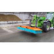 Balayeuse industrielle M3 - Brosse en fer interchangeable (série I) - Compatible chariots élévateurs et chargeuses_1