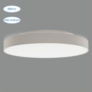 Plafonnier Led Ø80cm - 80W 7300lm - Halo Indirect 12W - Blanc ou Noir - Installation en saillie_1