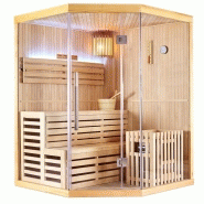 SAUNA D'ANGLE FINLANDAIS NORDICA® VAPEUR V34 (3-4 PLACES) - 150 X 150 X H.200_1