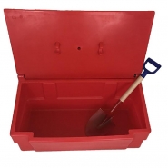 Bac à sable-sel-absorbants 100L avec pelle intégrée - Polyéthylène haute densité - Fabrication française - PLAST'UP ROTOMOULAGE_1