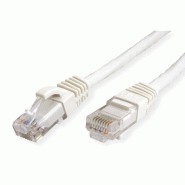 Cordon VALUE Cat.6A (Classe EA) / 10 Gigabit UTP, blanc, 15 m_1