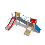 Jeu multi tours tous petits pour aire de jeux - Référence BT11542 - Conforme EN1176 - Acier inoxydable et plastiques HDPE_1