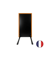 Panneau trottoir cadre bois sur piétement noir effet ressorts - dimensions 105 x 56 cm - Référence : PFN132OR_1