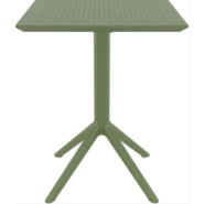 Table pliante carrée - Lot de 4 - 60 cm rabattable - SKY_1