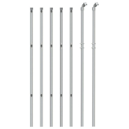 Vidaxl clôture à mailles losangées argenté 1,1x10 m 154002_1