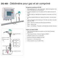 DS 400 - Capteur de débit d'air comprimé et gaz - CS Instruments - Étendue de mesure 89 à 19814 m³/h_1