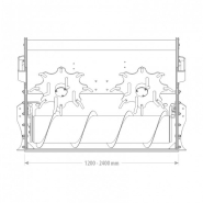 Godet épandeur, désileur ou distributeur - Compatibilité tracteur, chargeuse, télescopique - Modèles de 1m20 à 2m40_1