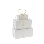 Mini ballotin en carton blanc - intérieur blanc 40g - 7,8x3,6x3,4cm - par 50_1