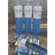 Silo de stockage de ciment ergonomique - Capacité 30 à 120 T - Fabo - Conception robuste et durable_1