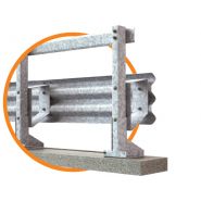 H2-W5 3 ondes - Glissière de sécurité bordure pont - Marcegaglia Buildtech - Barrière 1 210 mm hauteur_1