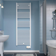 Radiateur sèche-serviettes DEVO-DCB18 digital étroit 500W Blanc - Atlantic - 831418_1